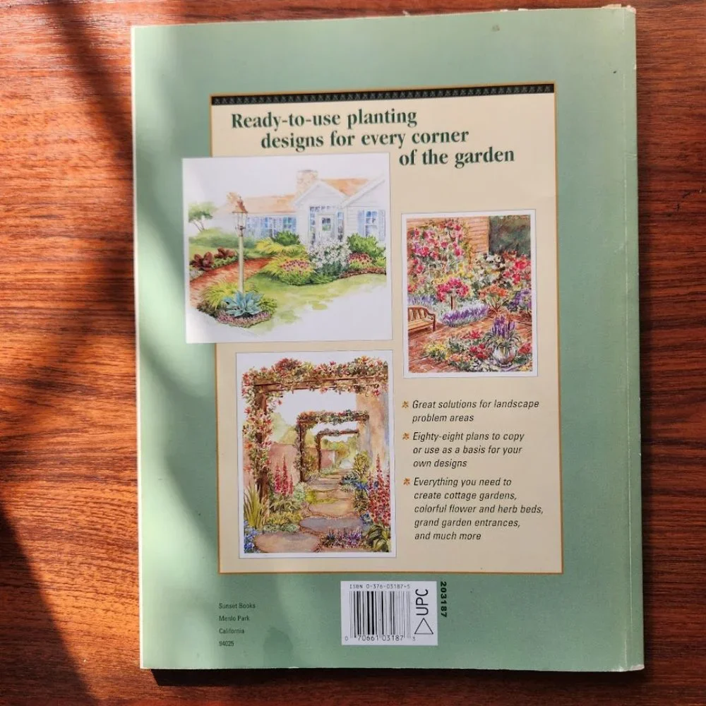 VINTAGE Magazine Book Garden Designs SUNSET Philip Edinger ISBN 13 9780376031877